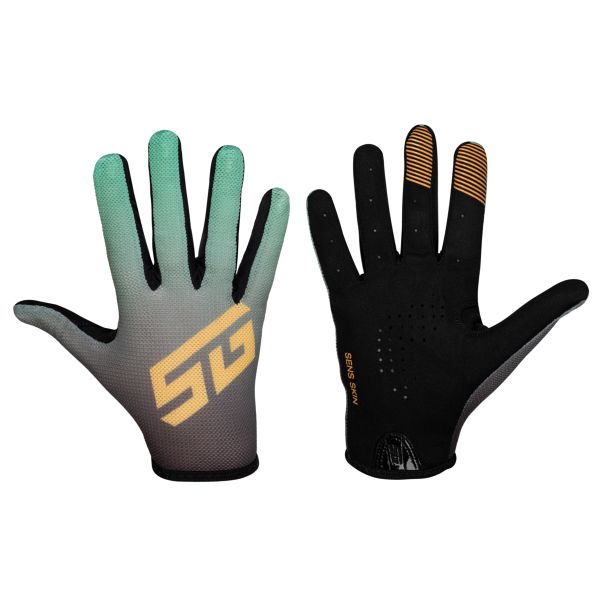 Перчатки полноразмерные STG Sens Skin, размер S, черный с зеленым