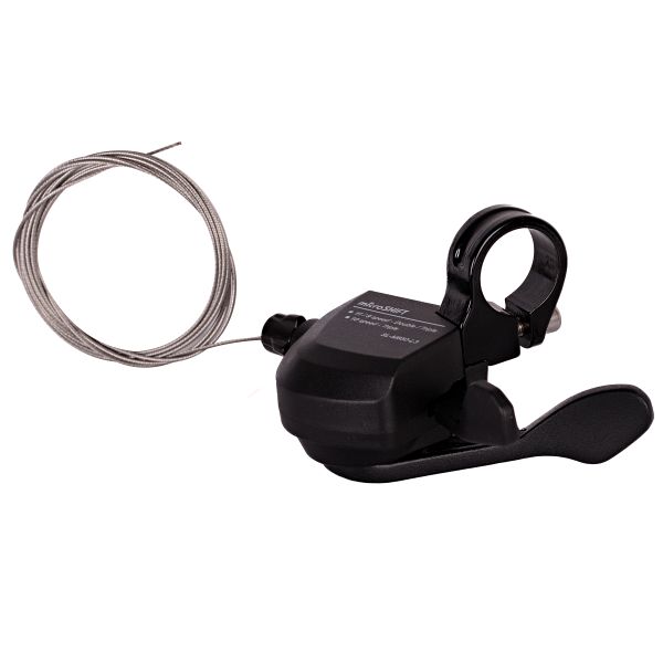 Шифтер Microshift SL-M850-L3, левый, 3 ск., трос 1800 мм, черный