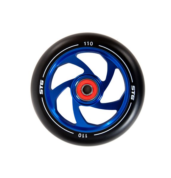 Колесо для трюкового самоката 110 мм с алюминиевым ободом, ABEC-11, 1шт, синий
