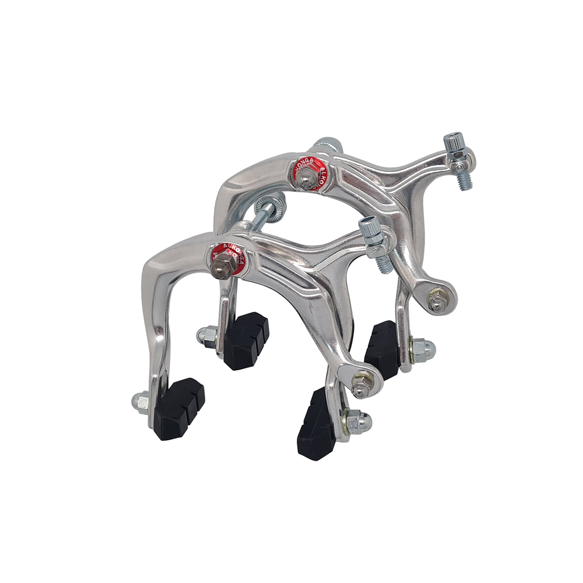 ALHONGA Тормоза калиперные HJ-2001AD, алюминий, центральный винт F/51мм R/31мм, 67-87мм, колодки BX2