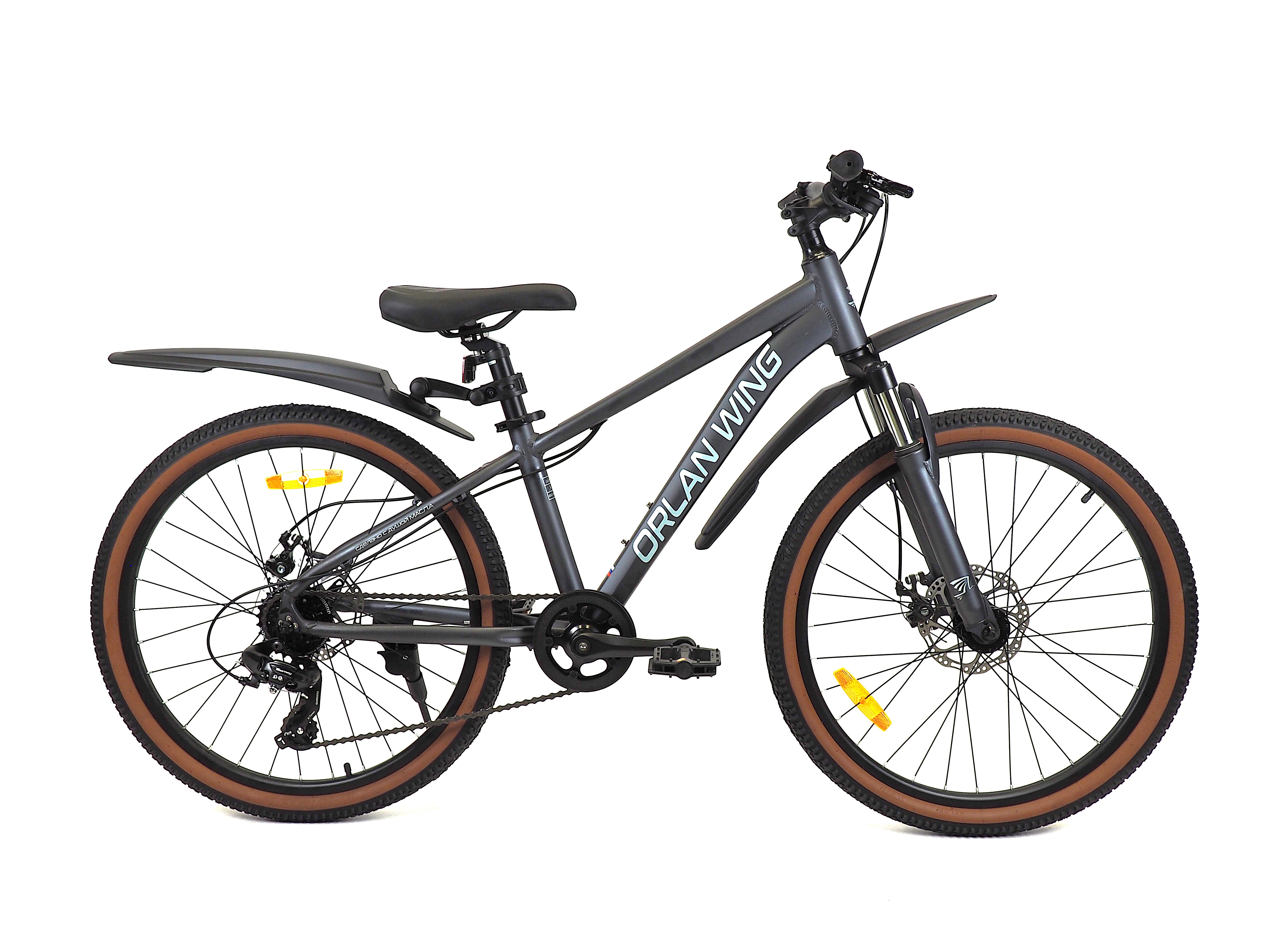 Велосипед ORLAN WING 24" SHIFT 2.0 серый, алюминий, размер 12