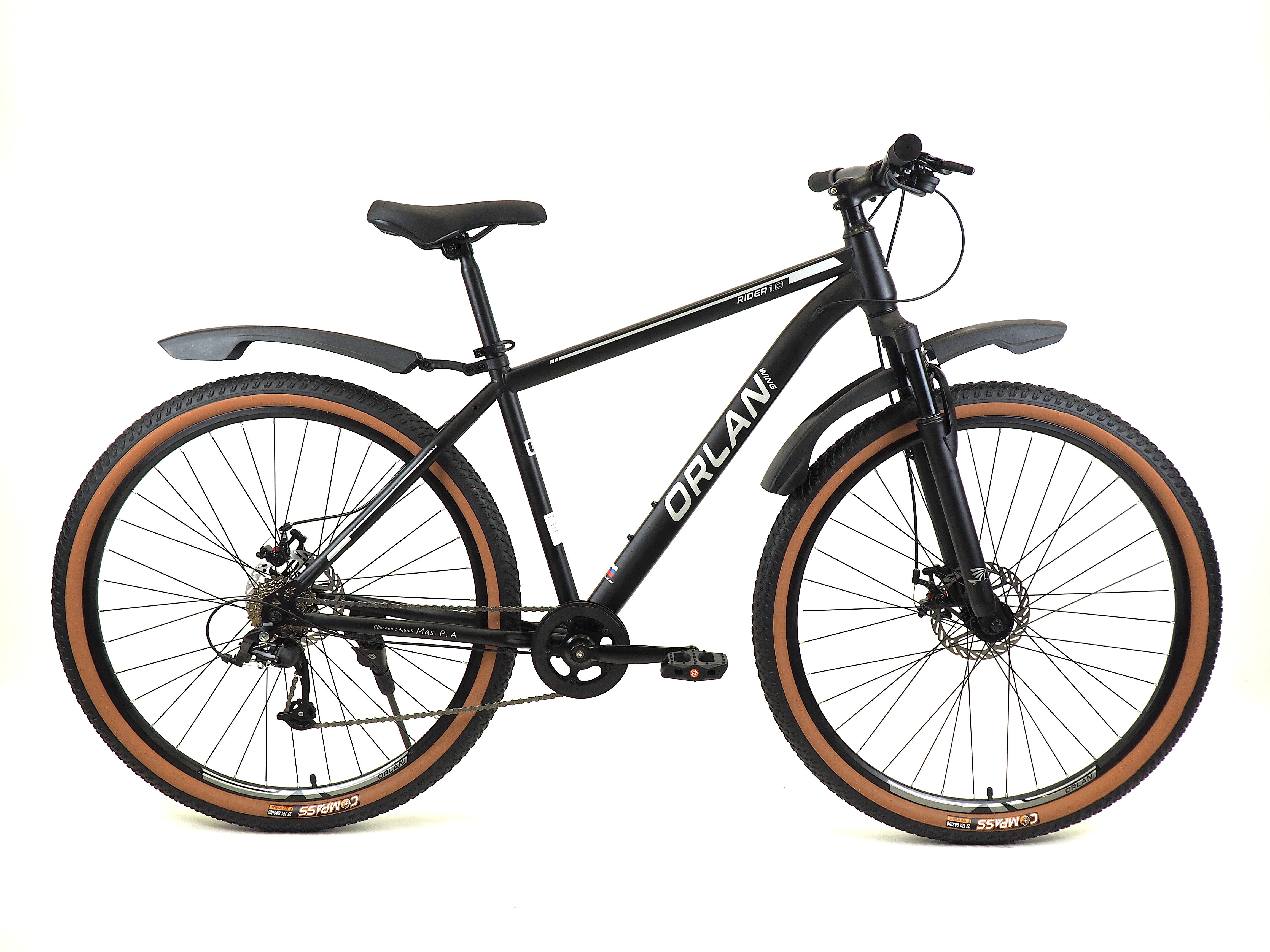 Велосипед ORLAN WING 29" RIDER 1.0 черный, сталь, размер 19