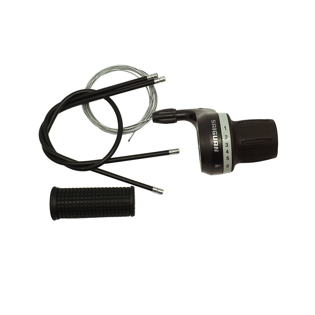 Грипшифт KDSG-30 6ск, правый, с тросиком, оплеткой, грипсой