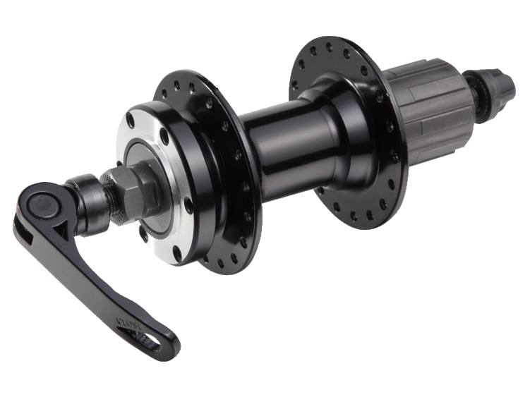 Втулка ROAD,36H, задняя алюминиевая под кассету (8-10 ск.), 3/8x14Gx135x145, под диск, с эксцентрико