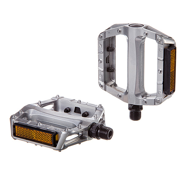 Педали STG FP-969, платформа, ось 9/16, втулка скольж., серебристые