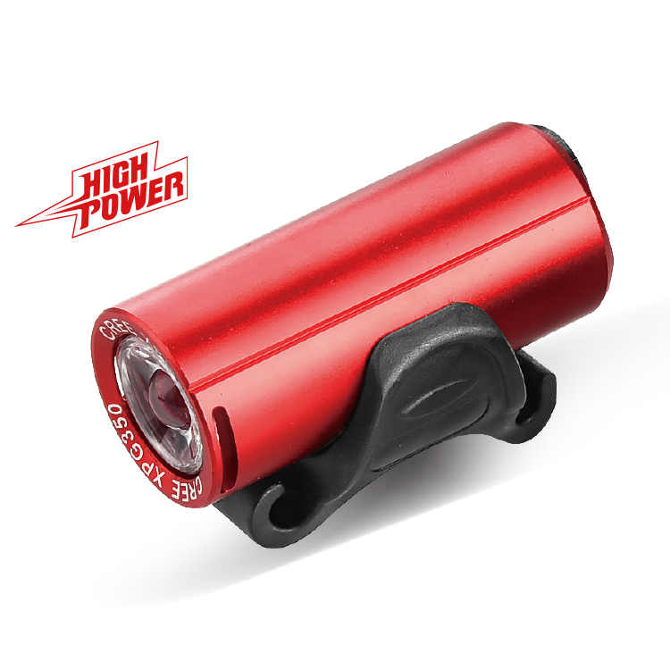 Фара передняя RPL-2289 350LM, красная, LED 1xCREE XPG350, аккумулятор 700mAh Li-ion, режимы 100/50/2