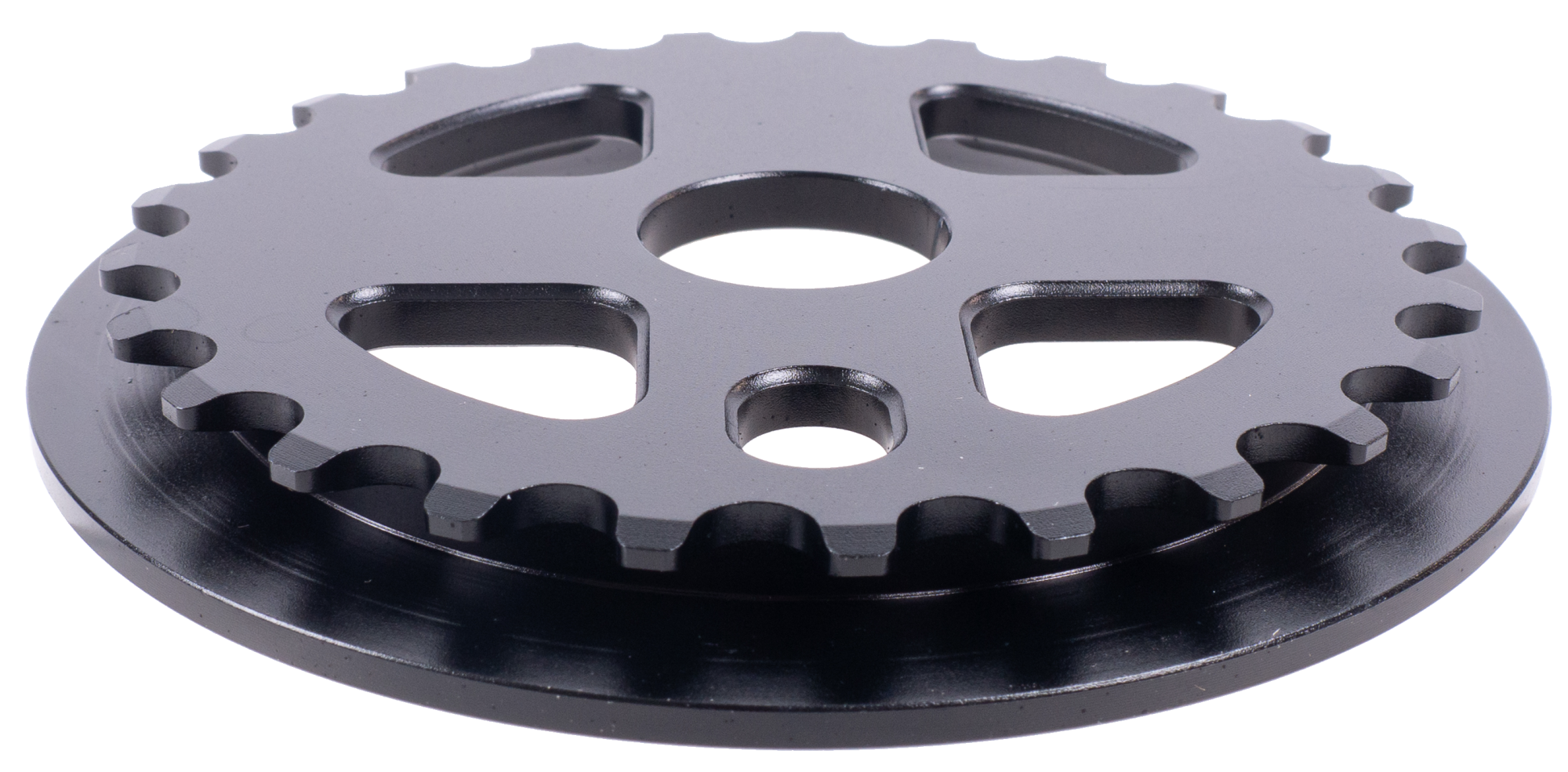 Звезда передняя для БМХ с гардом 25T алюм, Крест черная KL -C304, black