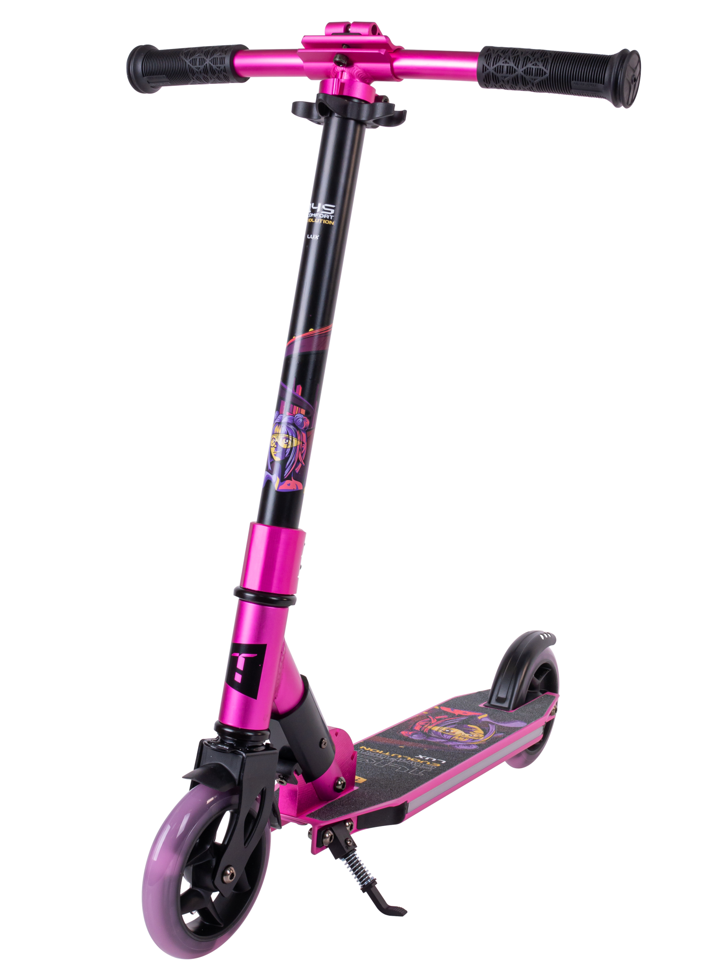 Самокат Comfort 145 evolution  lux pink 1/4