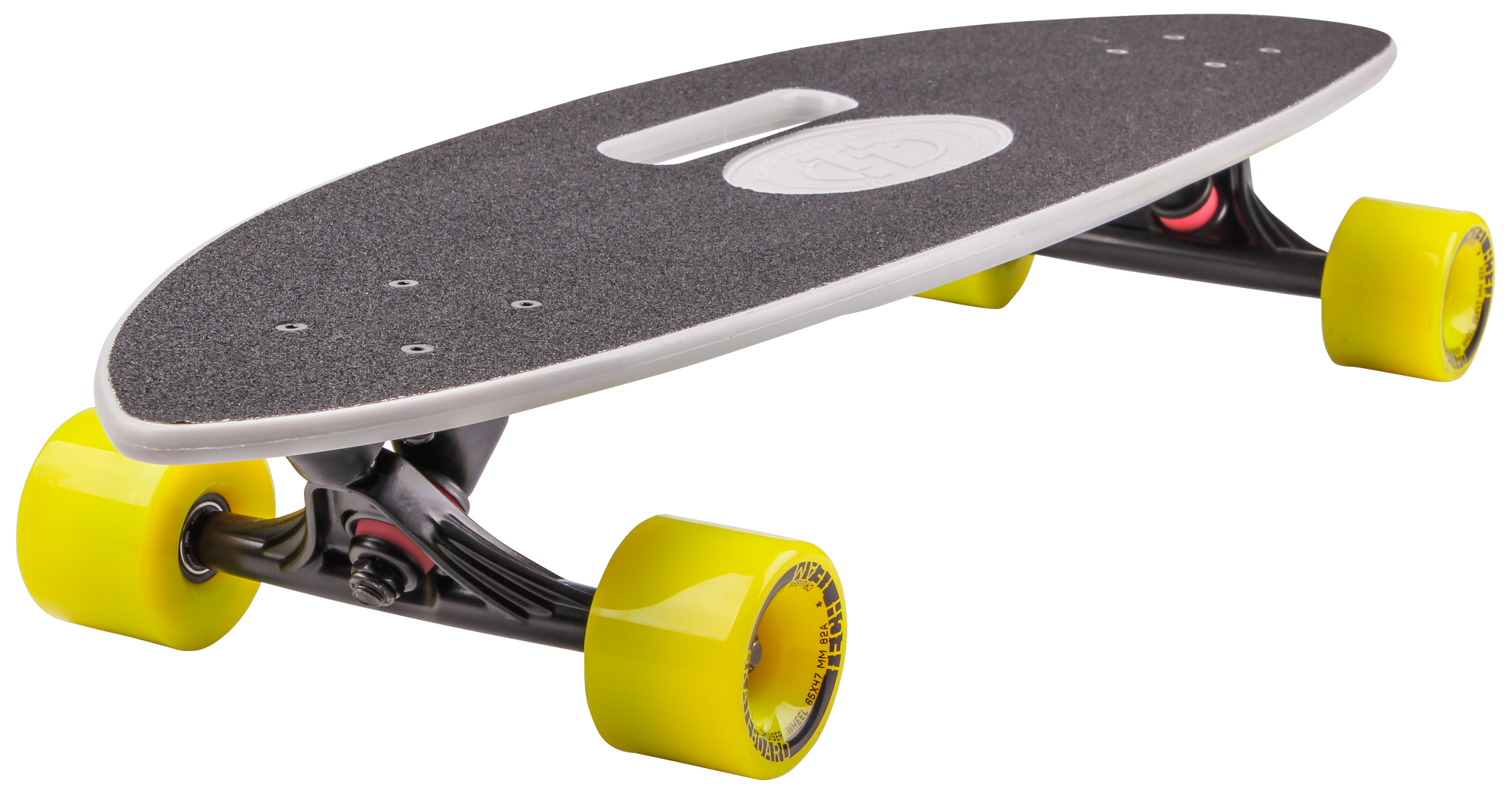 Скейтборд пластиковый Fishboard 31 yellow 1/4 TLS-409