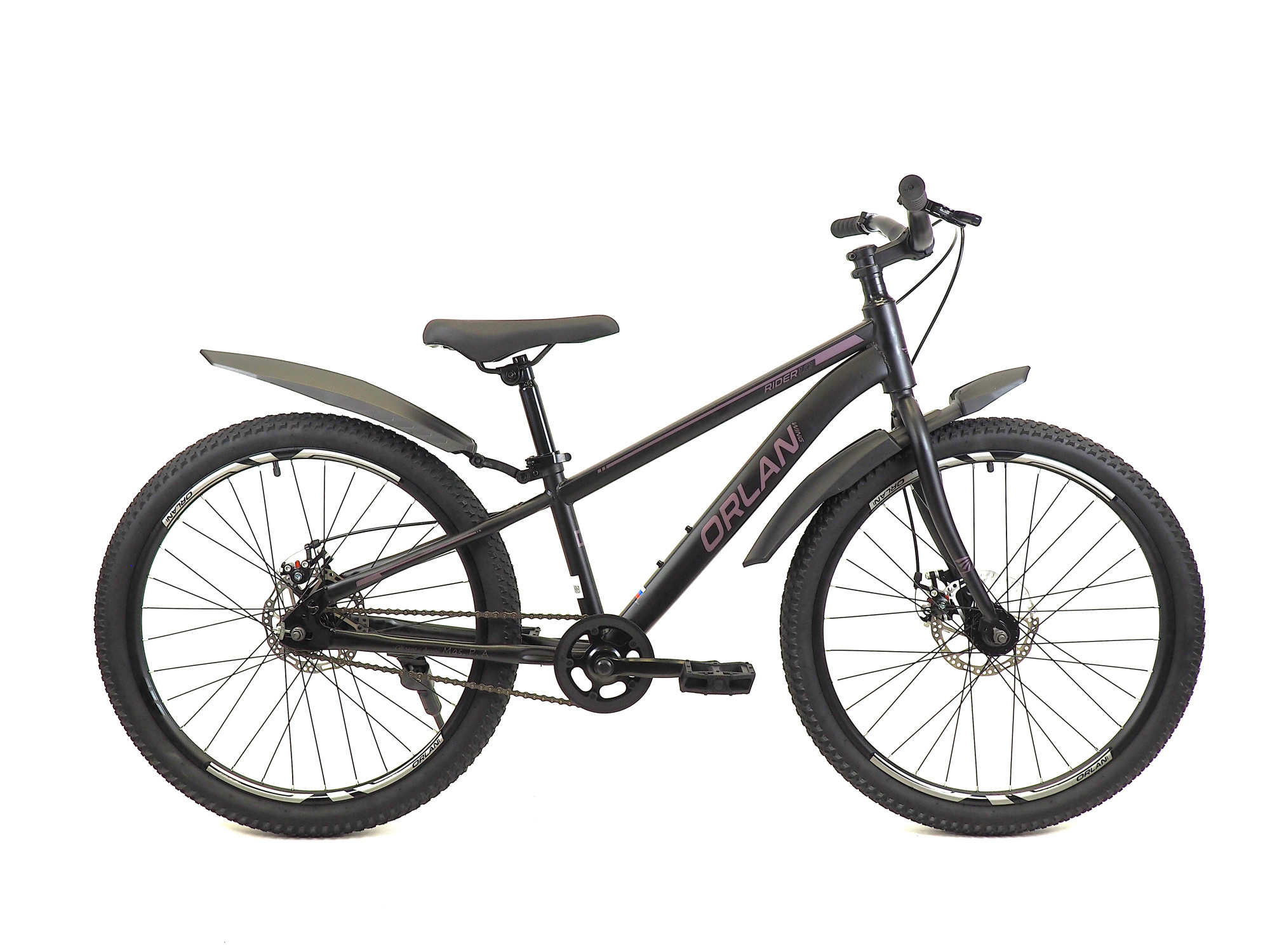 Велосипед ORLAN WING 24" RIDER 1.0 черный, сталь, размер 12