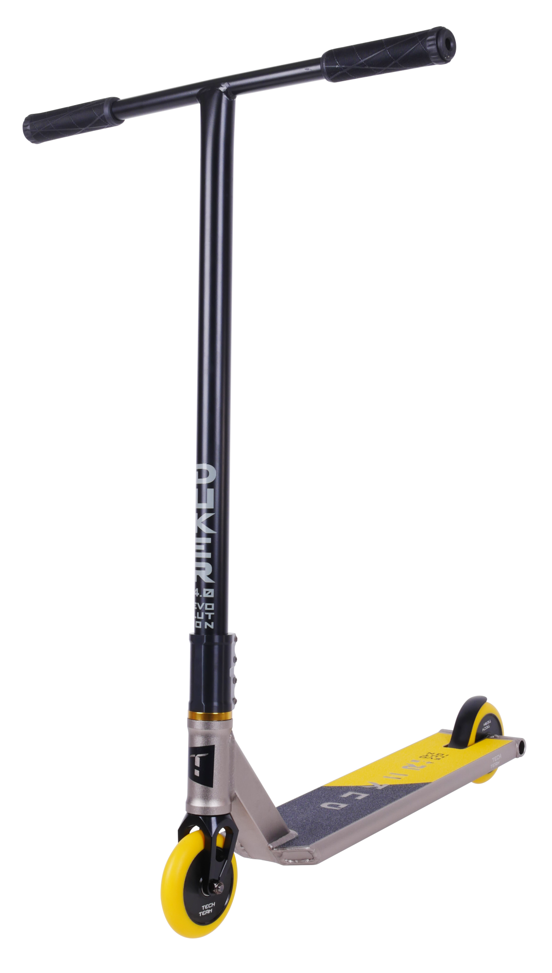 Самокат трюковой Duker 4.0  grey/yellow 1/4