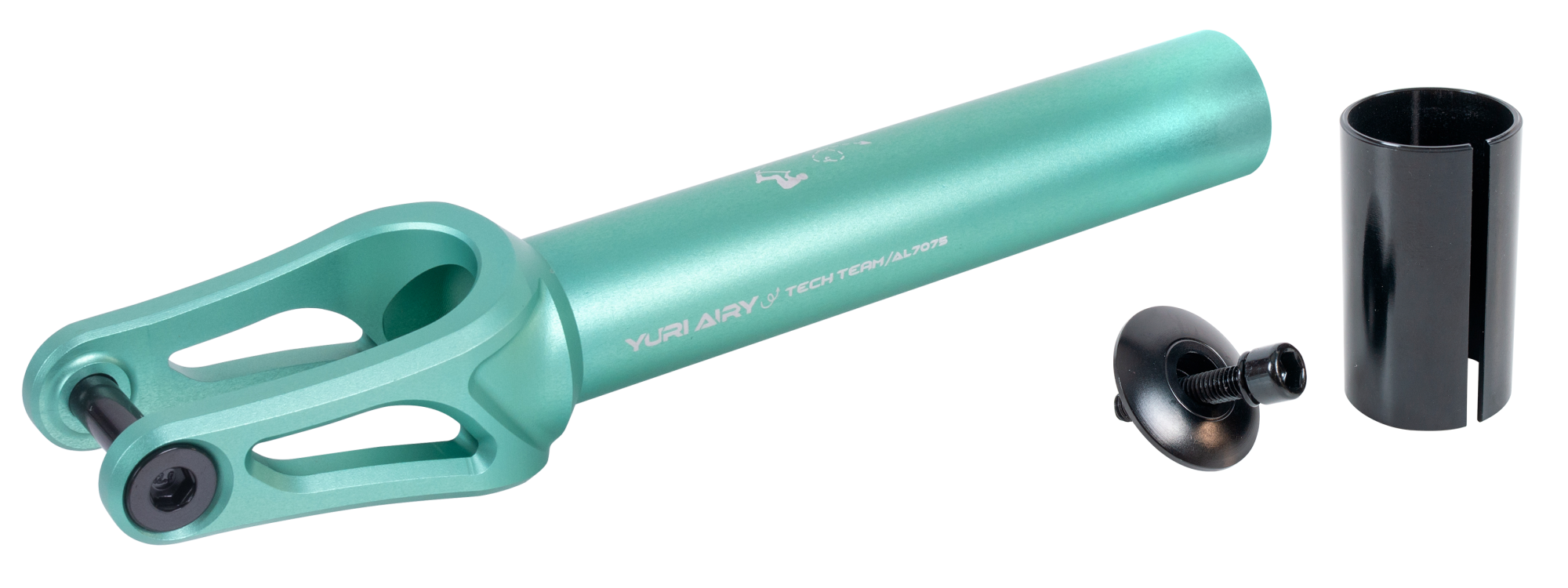 Вилка для X-Treme самоката, Yuri Airy, AL 7075 (SCS/HIC 24x110мм колеса) Cyan