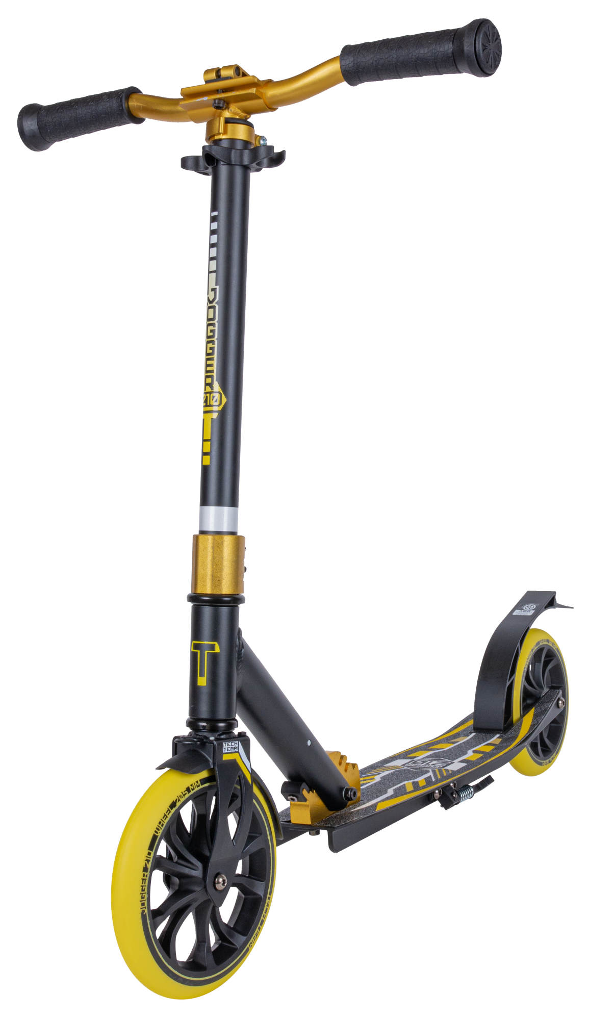 Самокат 210 jogger черно-желтый 1/2