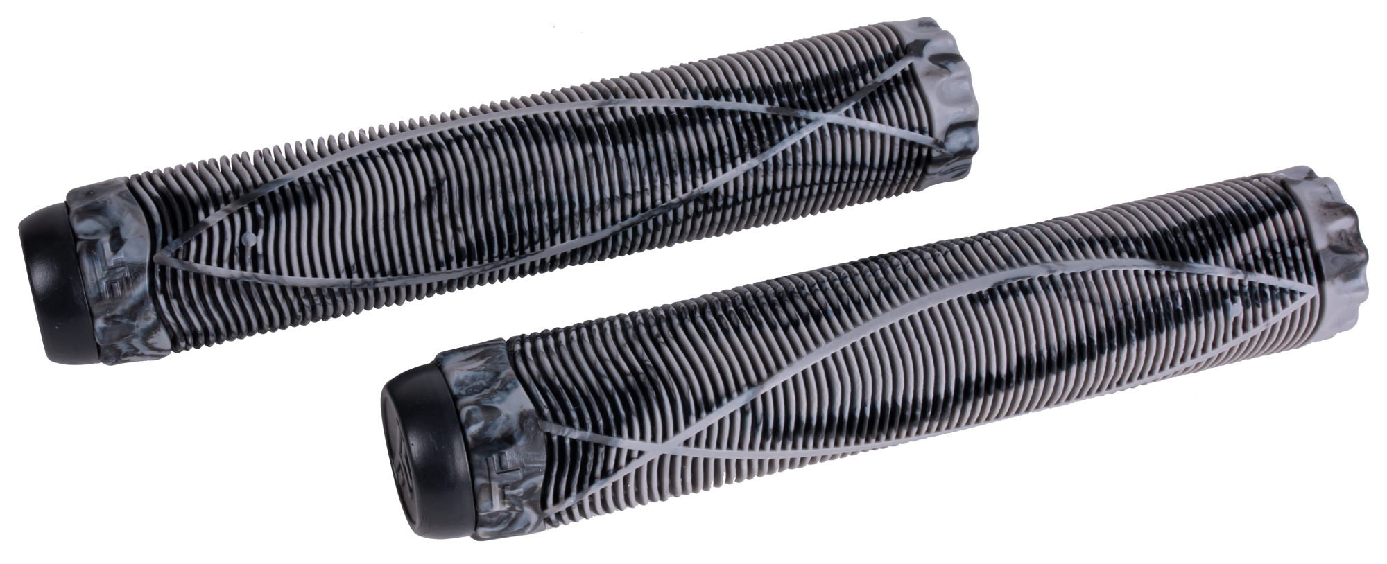 Н-р грипсы 2шт с барендами Fish, 170mm, Grey/Black, на трюковой самокат  1/100 294354