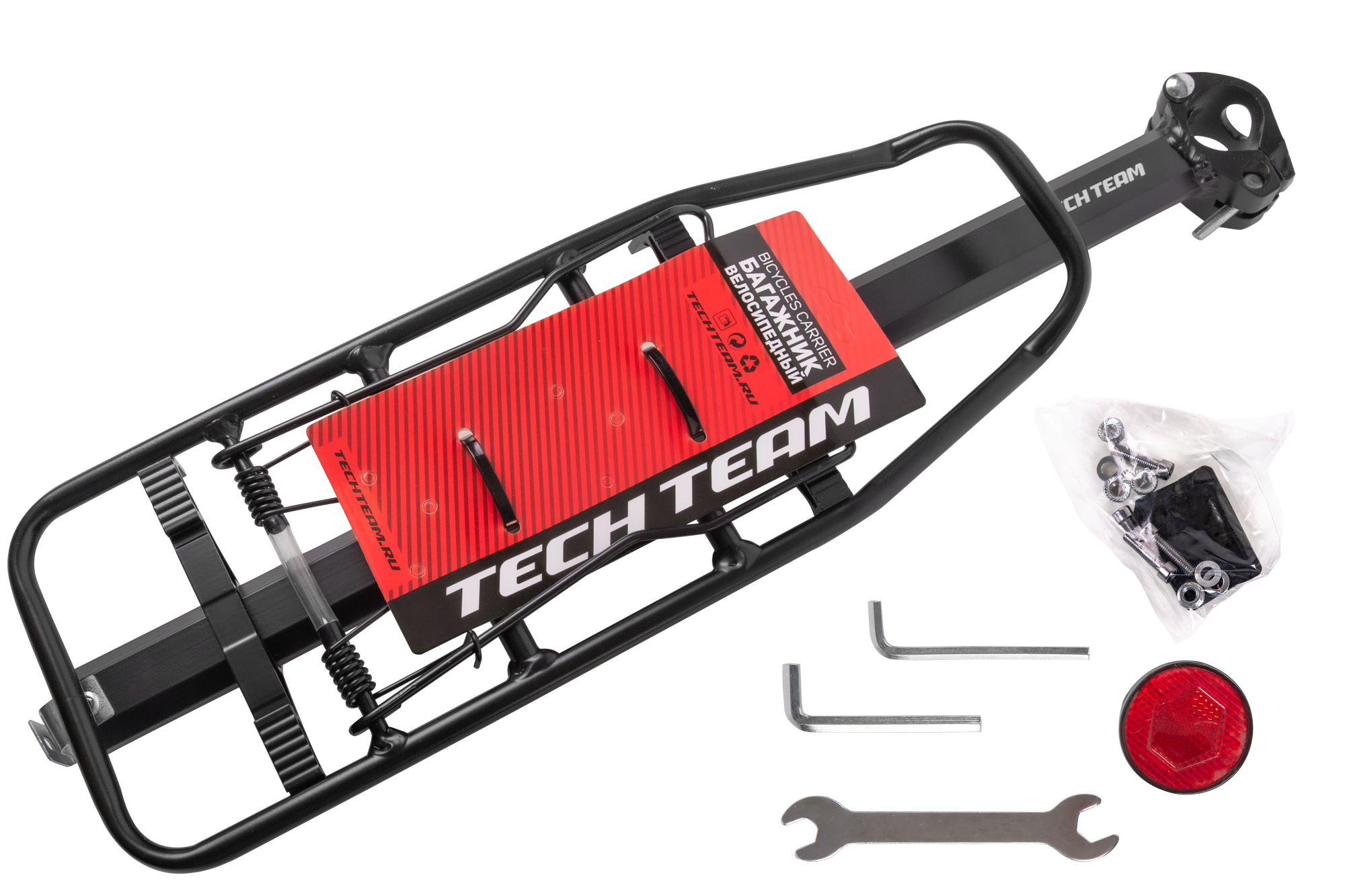 Багажник ал. д/вел с заж. быстросъмным креплением HS-H022D HS-H022D