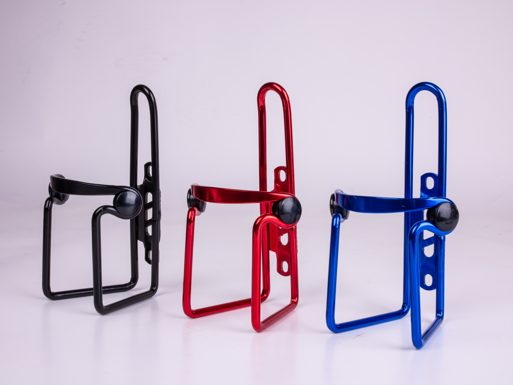 Флягодержатель на раму алюм. с пластик упорами, синий анодированный T-16 blue T-16 blue