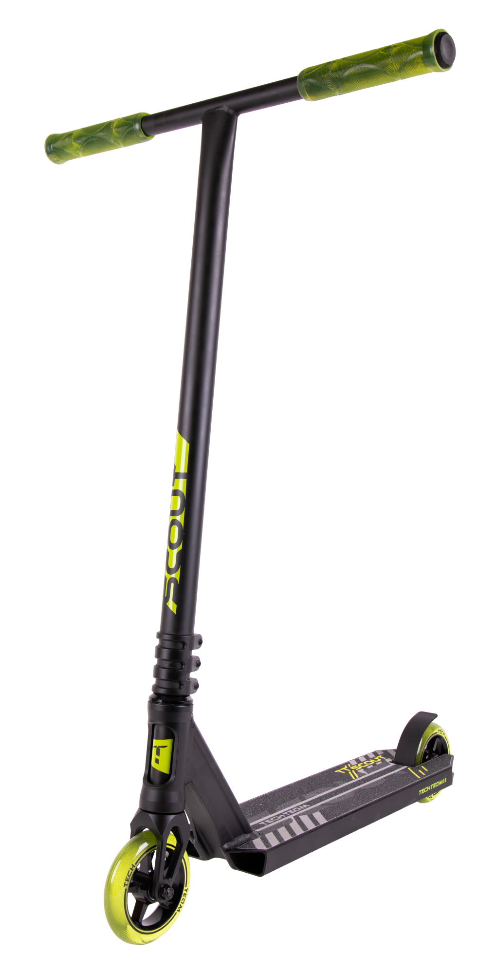 Самокат трюковой Scout black-green 1/4 074065