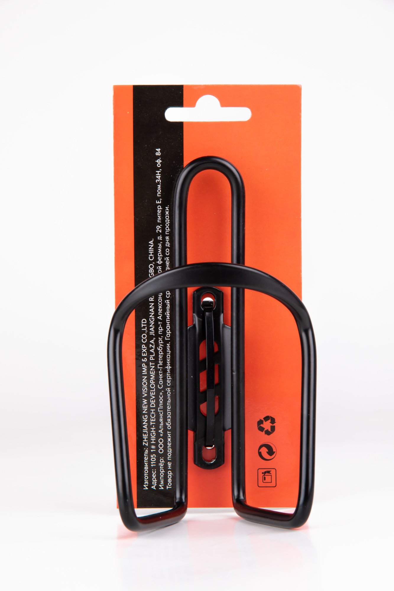 Флягодержатель HL-BC22 на раму, алюминий, чрный 1/75 HL-BC22