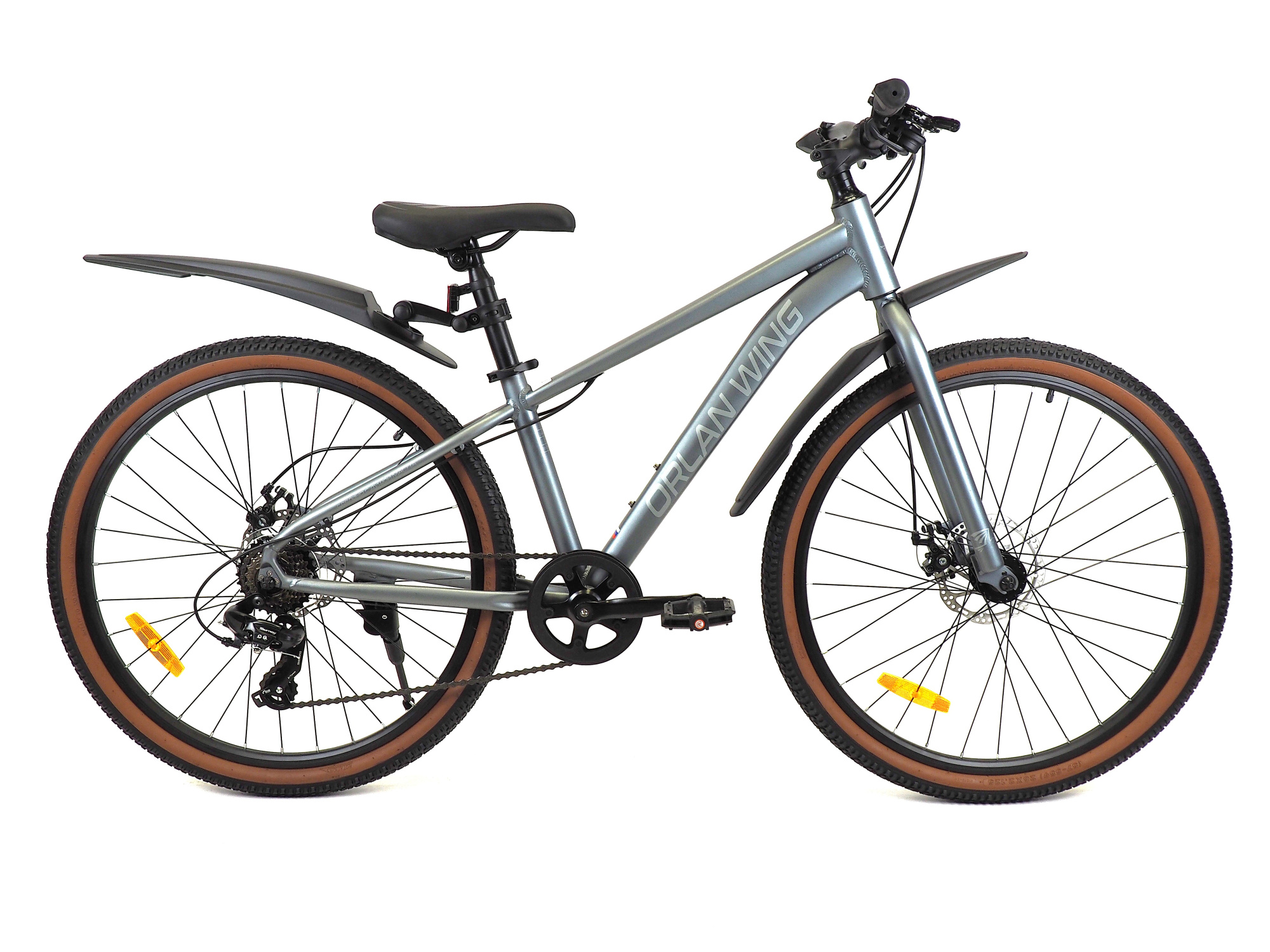 Велосипед ORLAN WING 26" SHIFT 1.0 серый, алюминий, размер 14