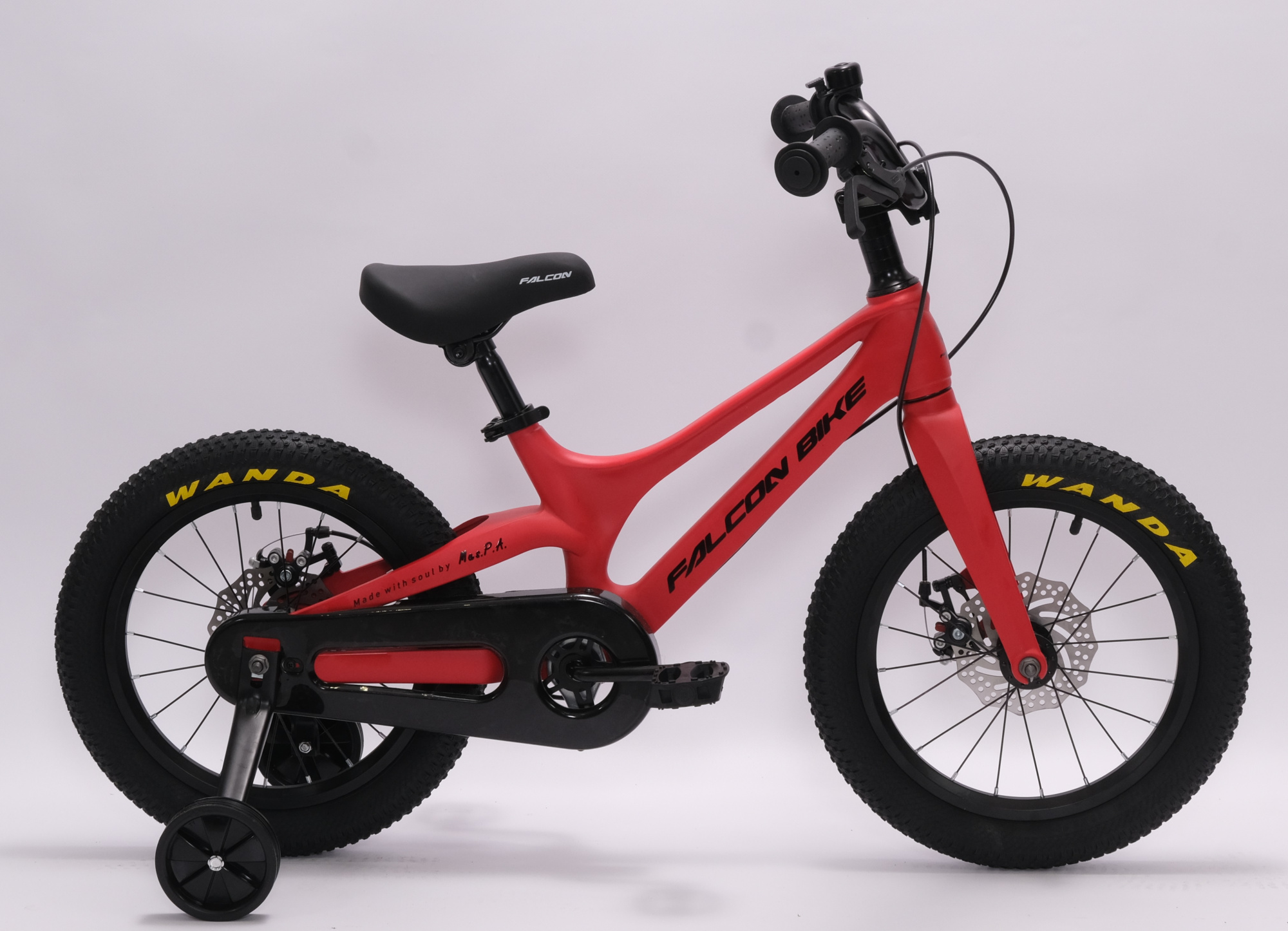 Велосипед FALCON BIKE 16" MILD красный, магниевый сплав