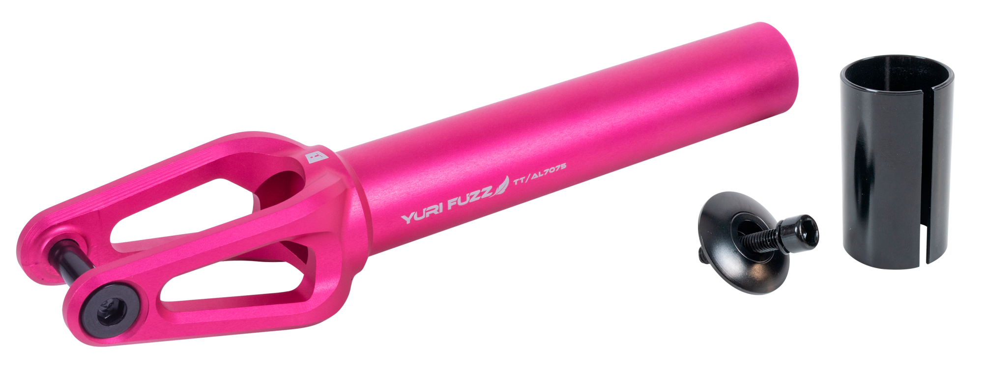 Вилка для X-Treme самоката, Yuri Fuzz, AL 7075 (SCS/HIC 24x110мм колеса) Pink