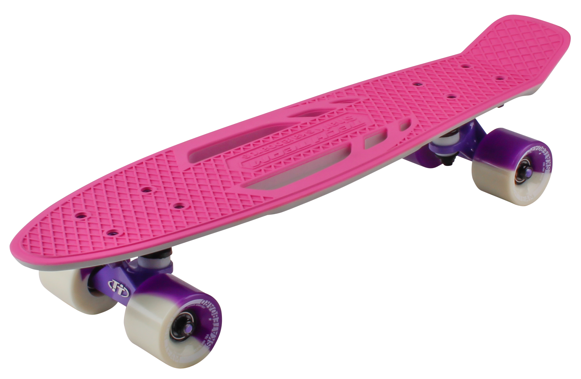 Скейтборд пластиковый Shark 22 pink/white 1/4 TSL-405M