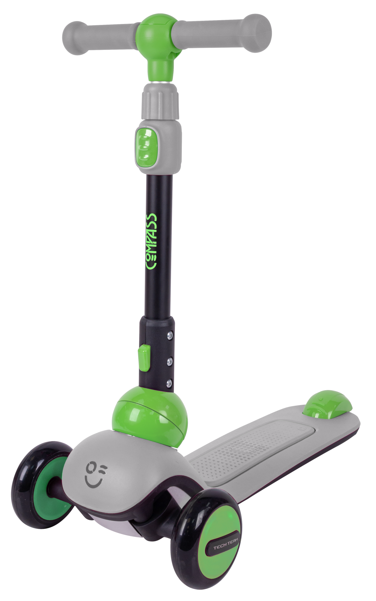 Самокат Compass grey/green 1/4