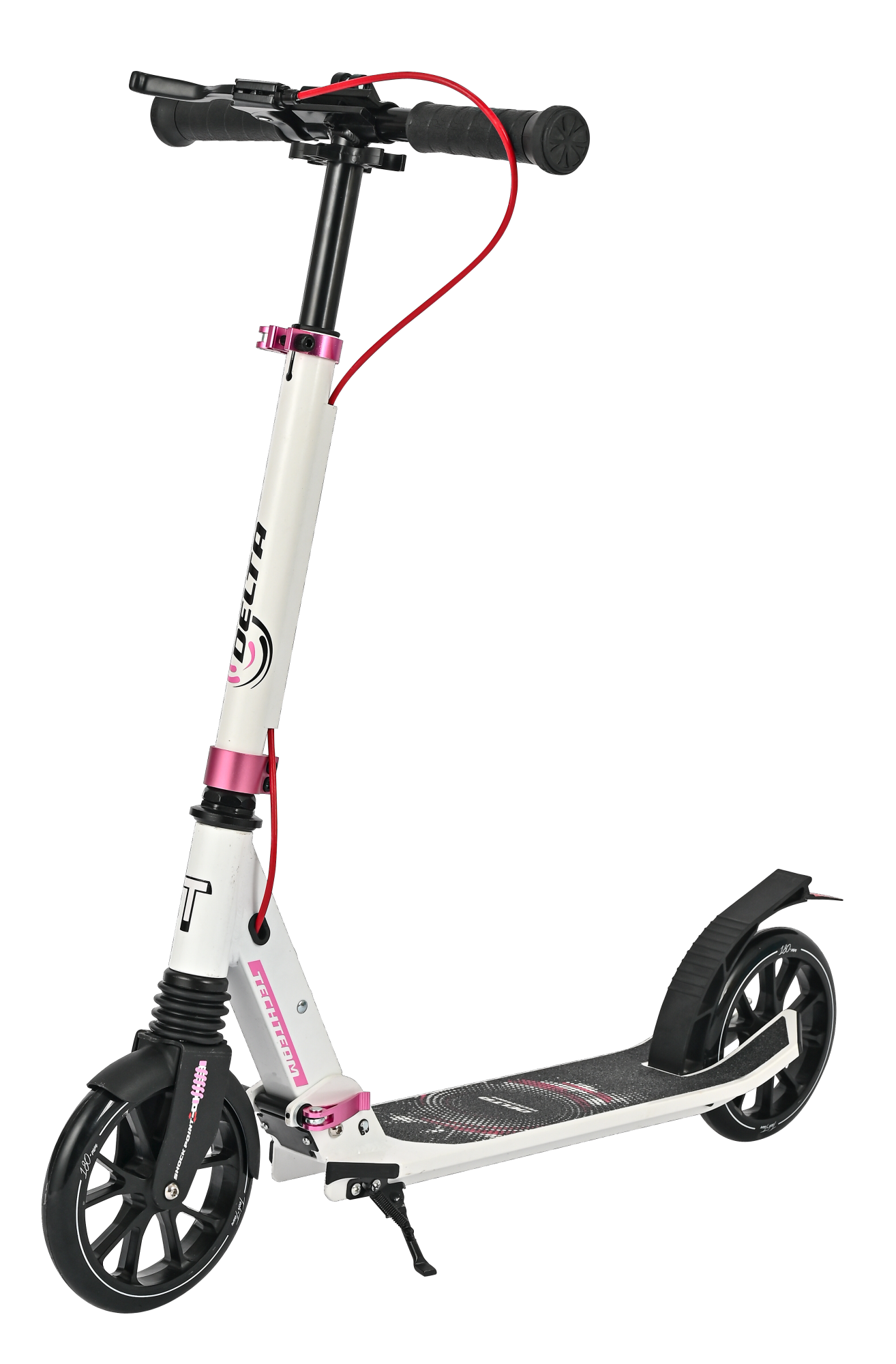 Самокат Delta black-red 1/4