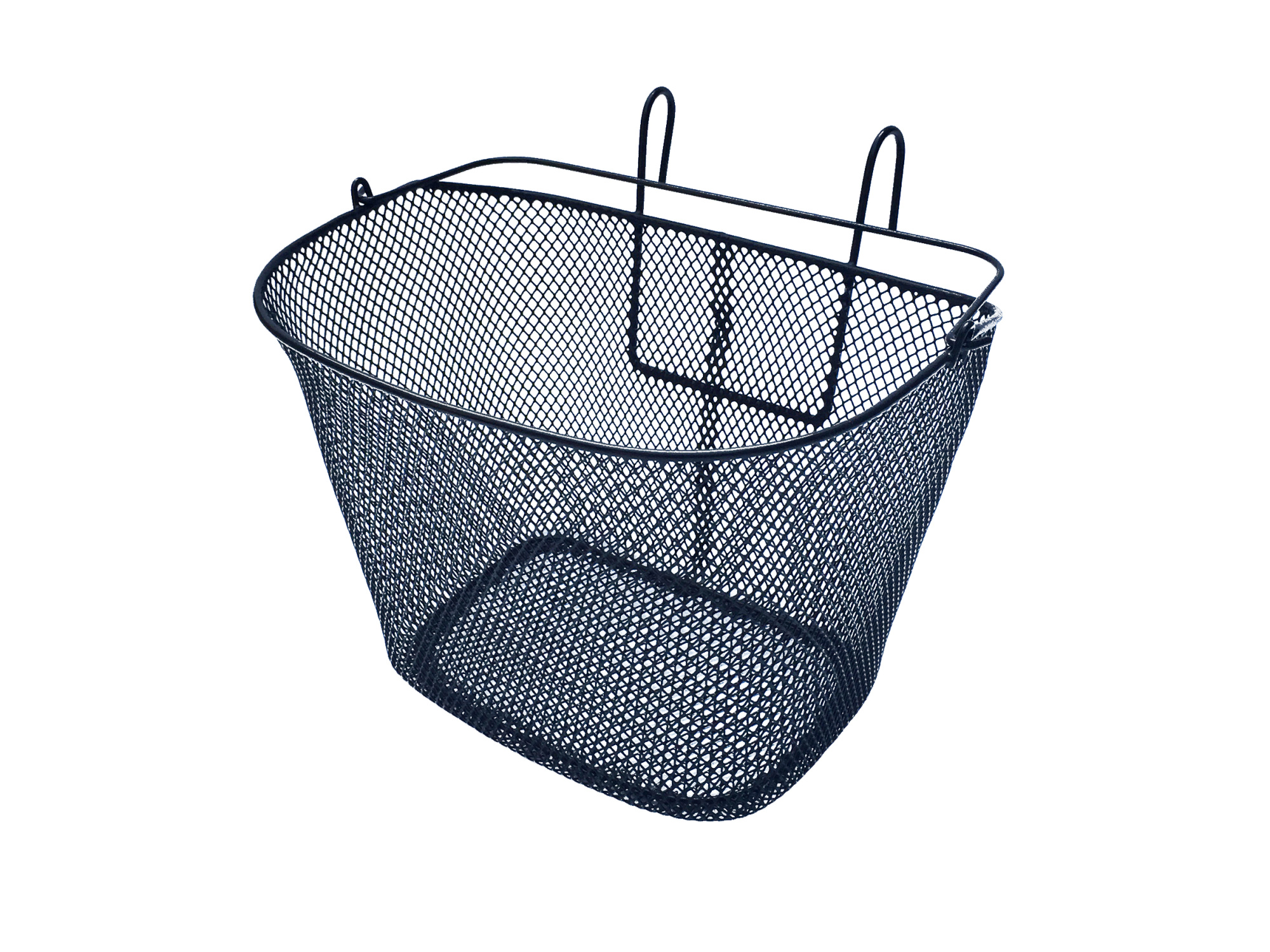 Корзина передняя с крючками и ручкой 30х24х22 чрная