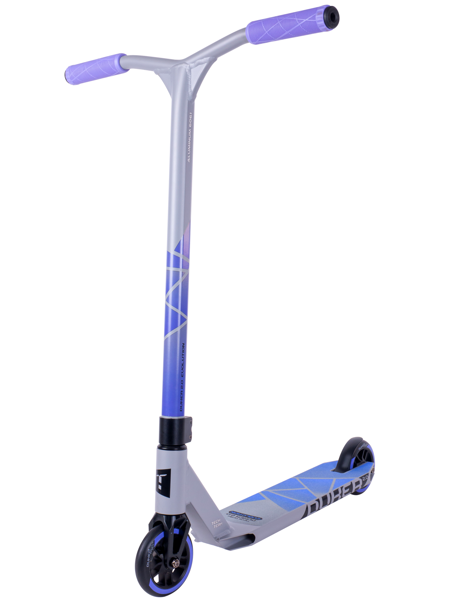 Самокат трюковой Duker 2.0  grey/purple 1/4