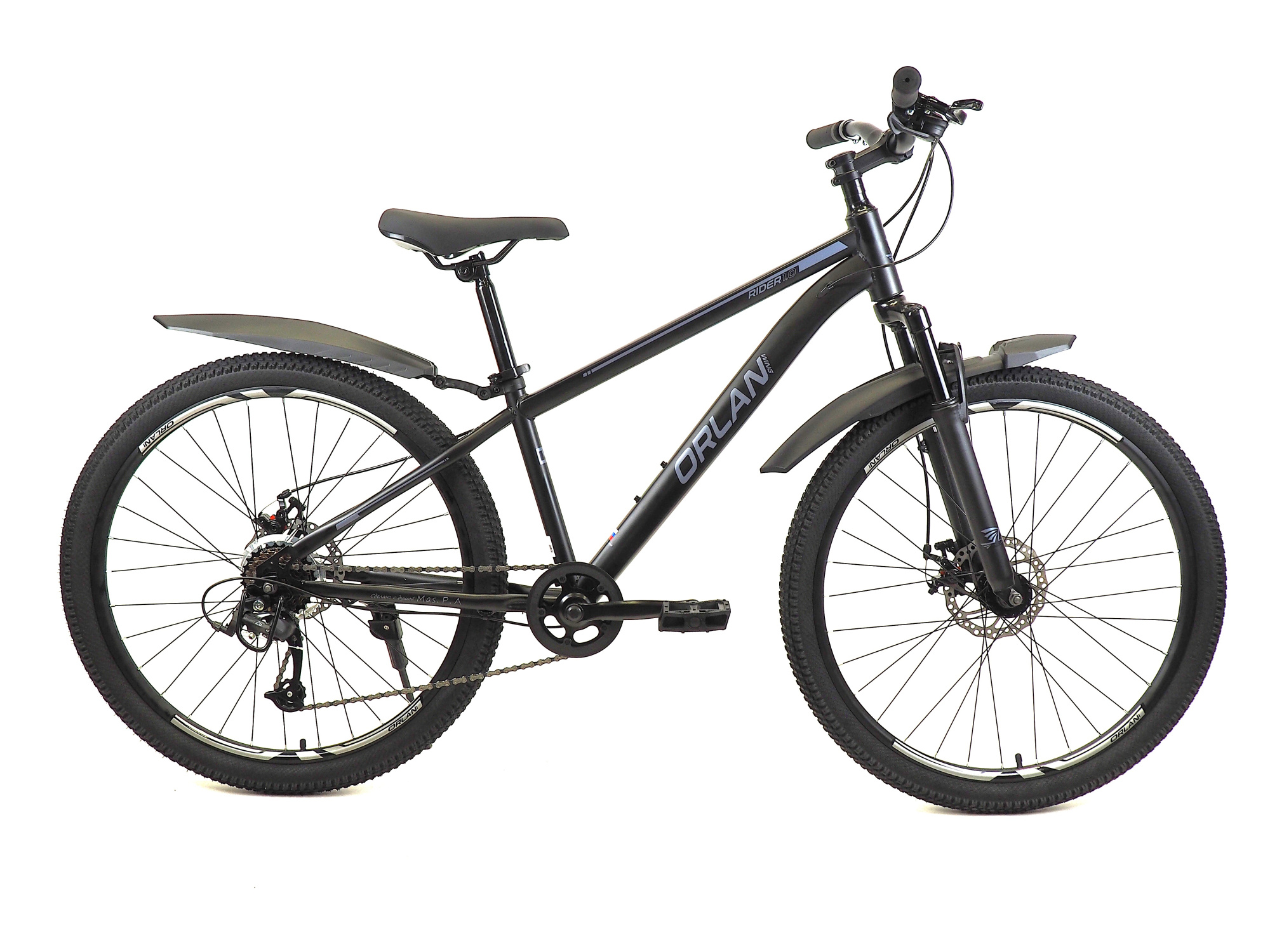 Велосипед ORLAN WING 26" RIDER 1.0 черный, сталь, размер 14