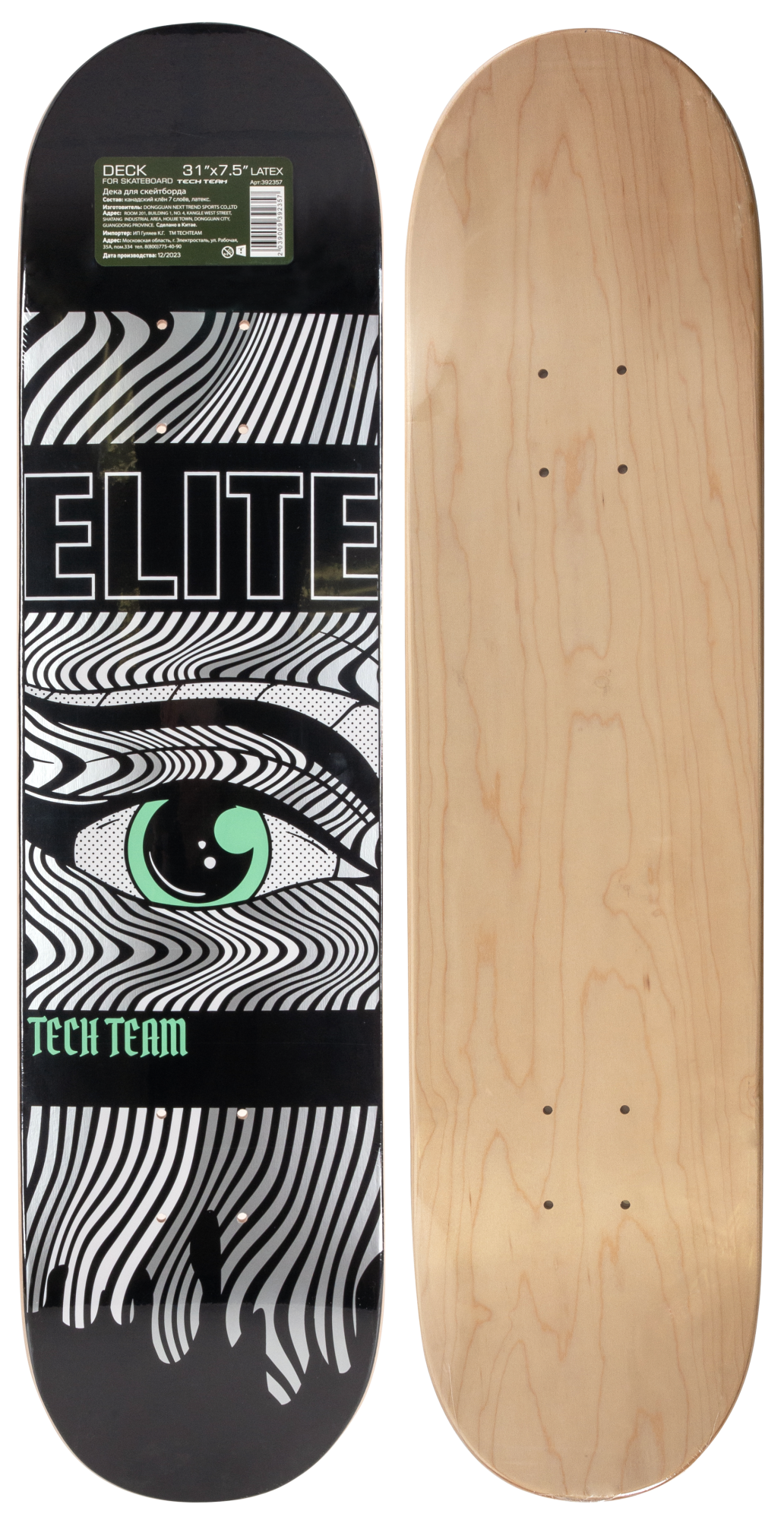 Дека скейтборда  31х7.5 LATEX
