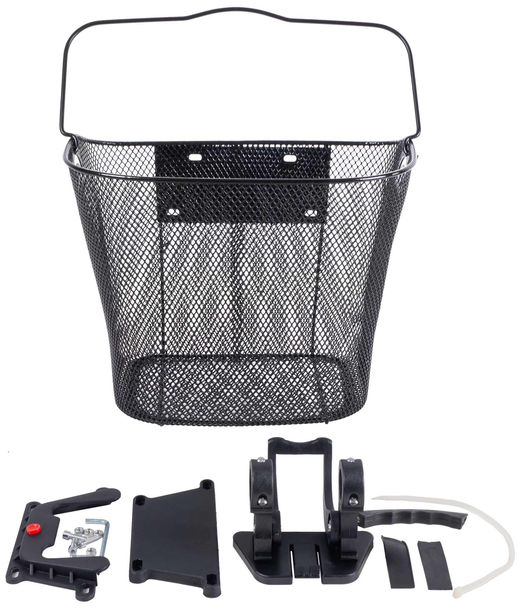 Корзина передняя на велосипед,  быстросъемное крепление, стальная  размер 35x25x26 см  YD-69 YD-69