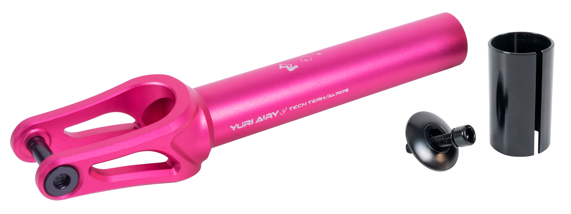 Вилка для X-Treme самоката, Yuri Airy, AL 7075 (SCS/HIC 24x110мм колеса) Pink