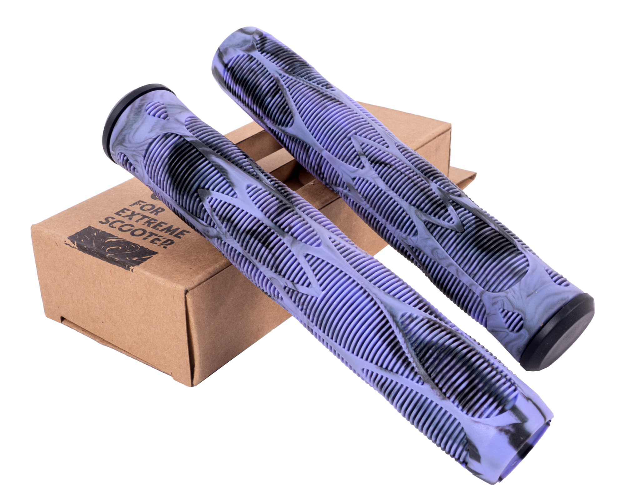 Грипсы 2шт с барендами  Voodoo 165 mm purple