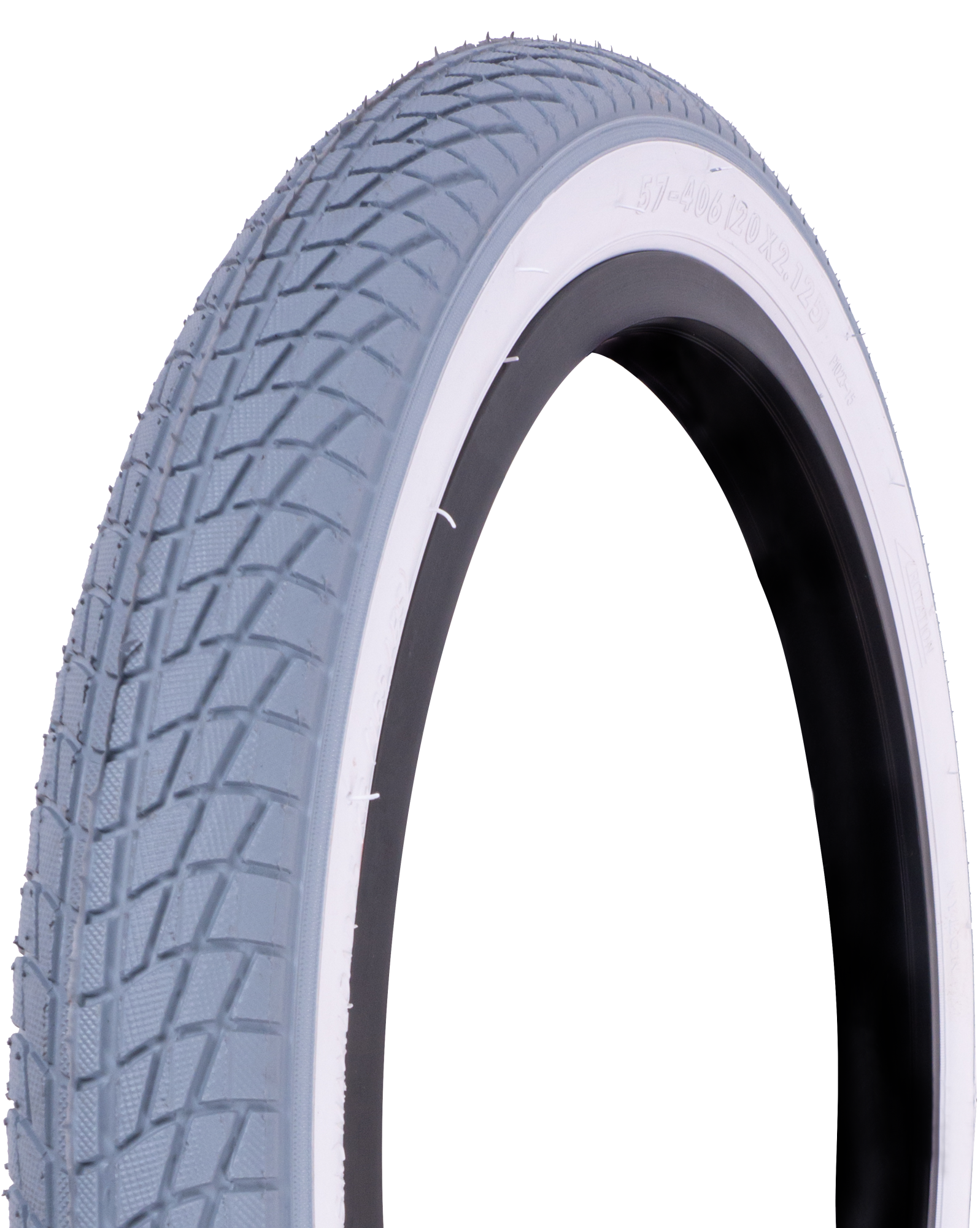 Покрышка WD 202.125 P1023 1/25 серый/ белая боковина P1023