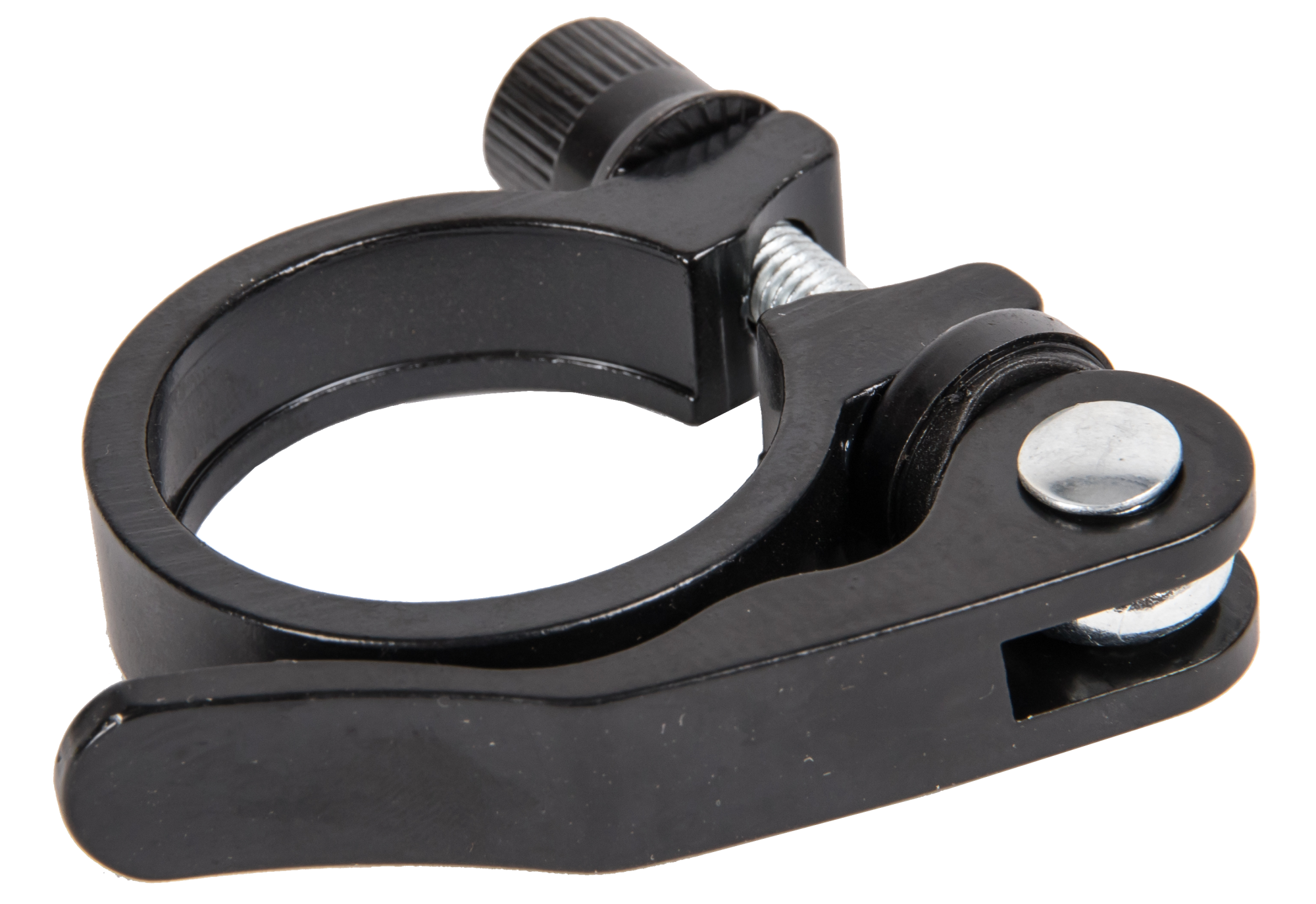 Зажим подседельной трубы , d31,8,  ENRICO алюм. черн. матов. QS-432/31,8