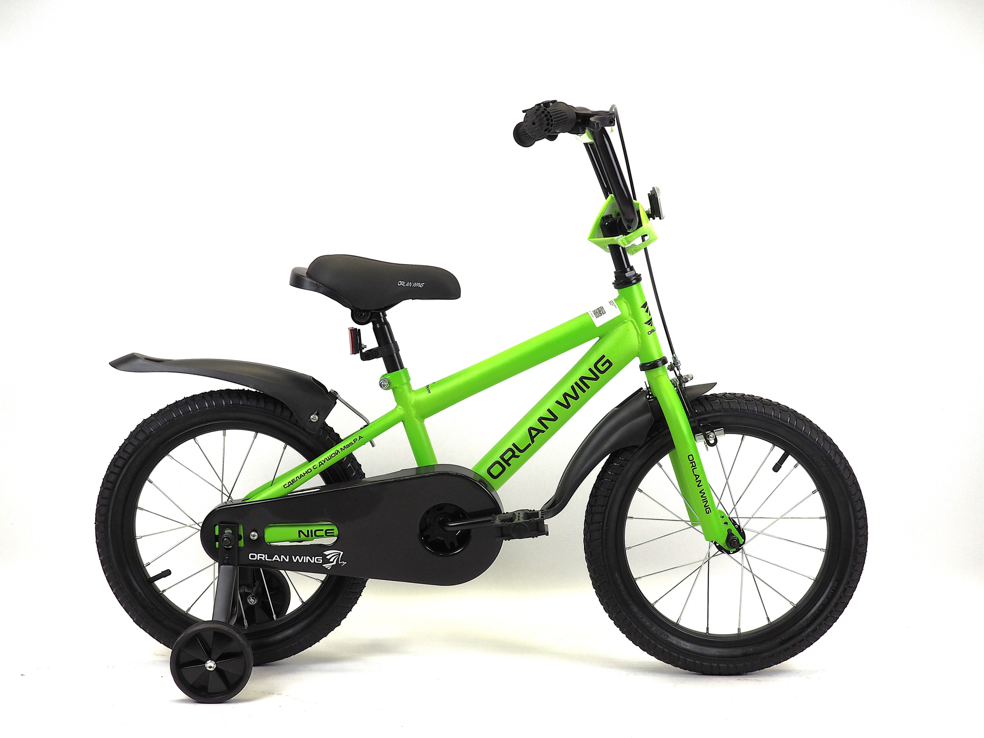 Велосипед ORLAN WING 16" NICE зеленый, сталь
