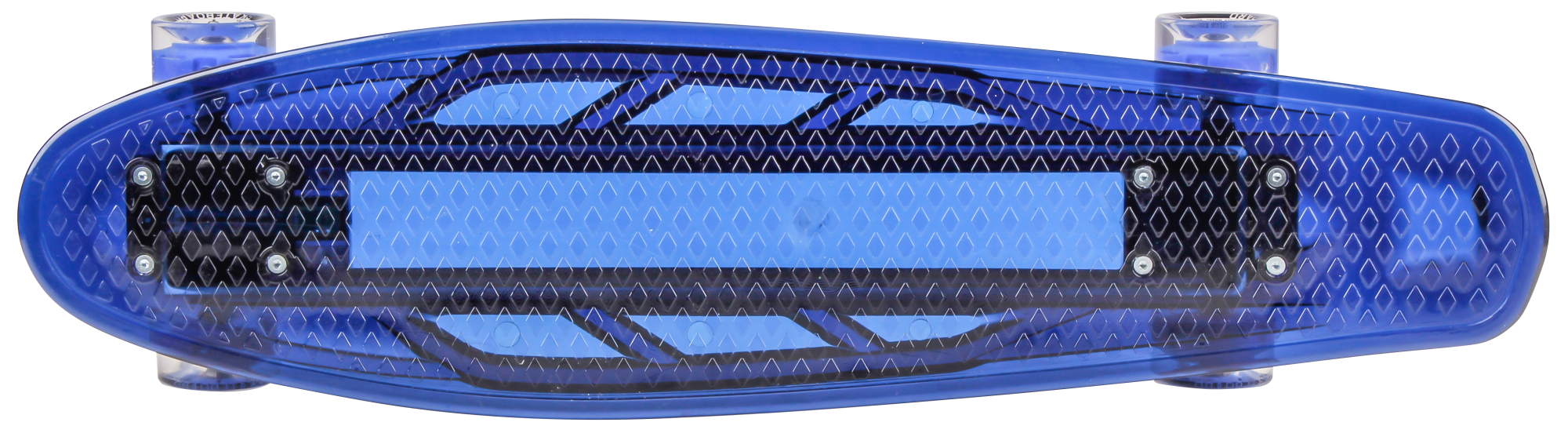 Скейтборд пластик Transparent27 light blue 1/4 TLS-403L