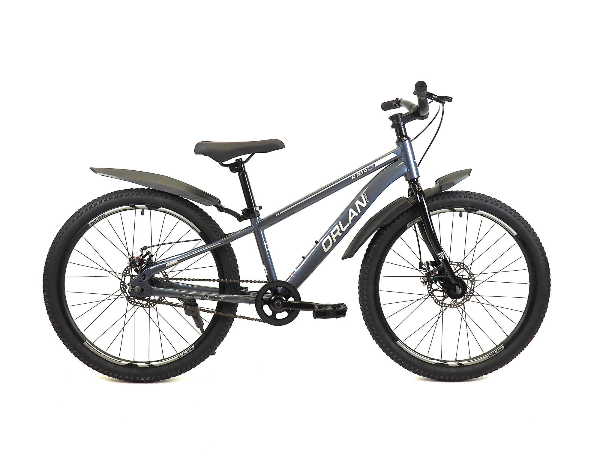Велосипед ORLAN WING 24" RIDER 1.0 серый, сталь, размер 12