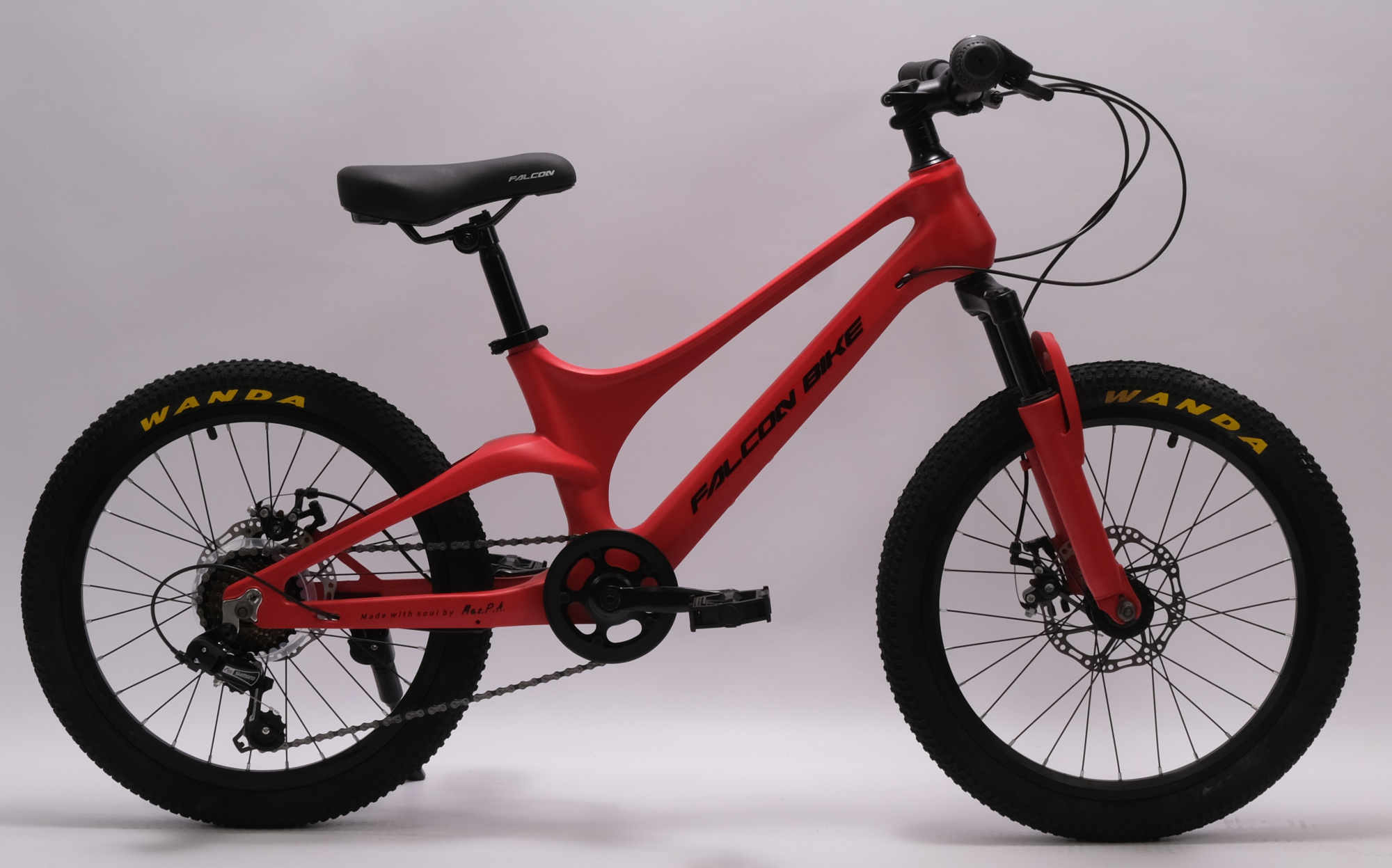 Велосипед FALCON BIKE 20" MILD красный, магниевый сплав