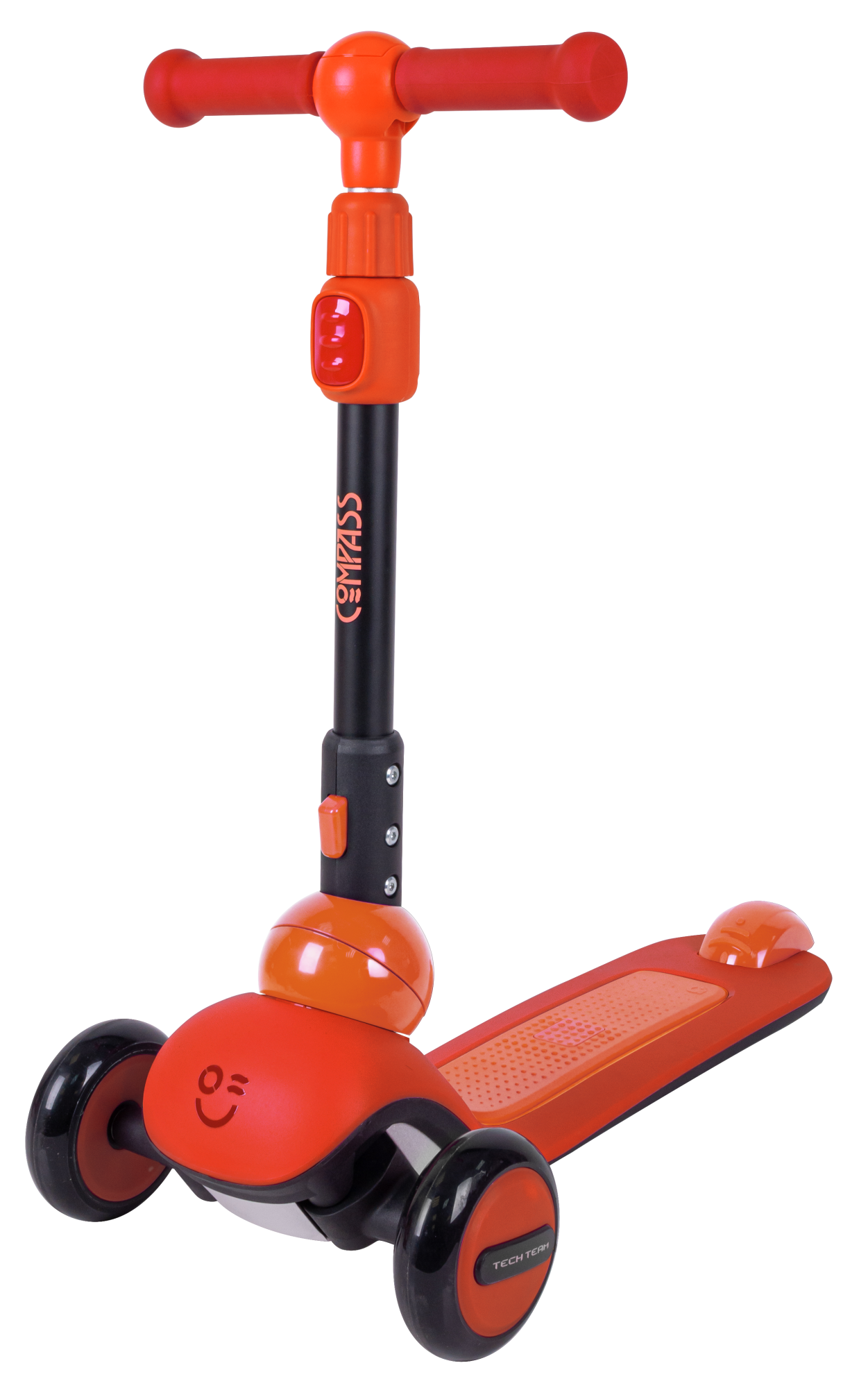 Самокат Compass red/orange 1/4